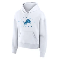 Sweat à capuche blanc pour femmes Fanatics Detroit Lions Eligible Receiver Legacy