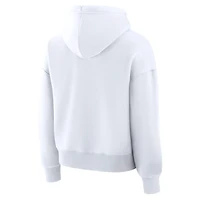 Sweat à capuche blanc pour femmes Fanatics Detroit Lions Eligible Receiver Legacy