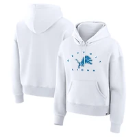 Sweat à capuche blanc pour femmes Fanatics Detroit Lions Eligible Receiver Legacy