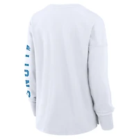 T-shirt à manches longues Fanatics blanc pour femme, motif Hometown Legacy des Lions de Detroit