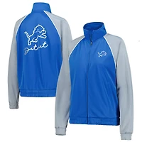 Veste de survêtement zippée intégrale G-III 4Her by Carl Banks pour femme, bleu, des Lions Détroit Replay