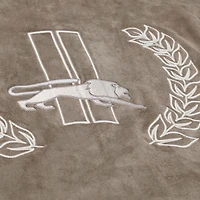 Veste universitaire Mitchell & Ness beige Detroit Lions pour femme, à boutons-pression.