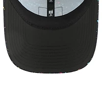 Casquette ajustable à queue de cheval NFL Crucial Catch 2025 des Lions de Detroit de New Era pour femme, noire