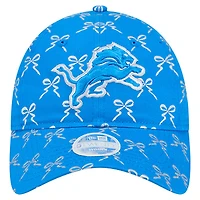 Women's New Era  Blue Detroit Lions Ribbon 9TWENTY Adjustable Hat