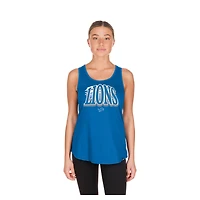 Women's New Era  Blue Detroit Lions Summer Tank Top
