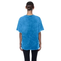 Women's New Era  Blue Detroit Lions Throwback Oversized T-Shirt