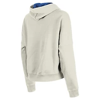 Women's New Era Cream Detroit Lions 3rd Down Historic Pullover Hoodie