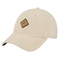 Casquette ajustable confortable 9FORTY crème Detroit Lions de New Era pour femme