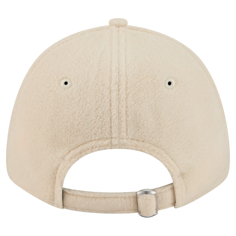 Casquette ajustable confortable 9FORTY crème Detroit Lions de New Era pour femme