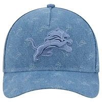 Women's New Era  Denim Detroit Lions A-Frame 9FORTY Adjustable Hat