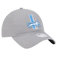 Casquette ajustable Main 9TWENTY Detroit Lions de New Era pour femme, gris