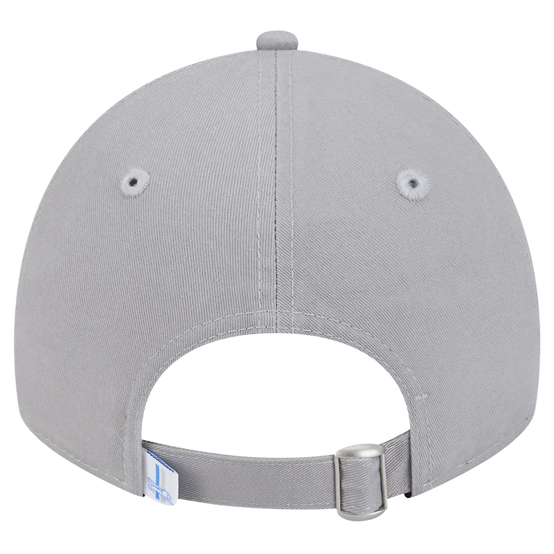 Women's New Era Gray Detroit Lions Main 9TWENTY Adjustable Hat