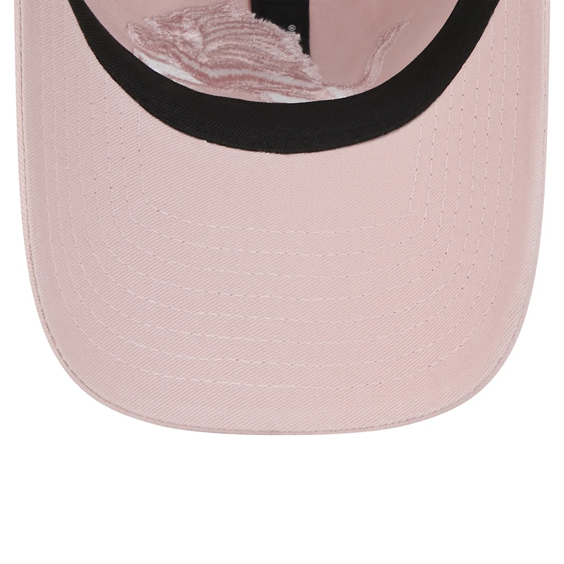 Casquette ajustable Main 9TWENTY Detroit Lions rose clair New Era pour femme