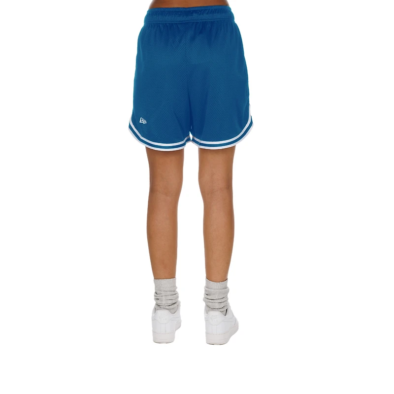 Women's New Era Silver/Blue Detroit Lions Sport Classics Mesh Shorts