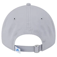 Casquette ajustable Main Core Classic 2.0 9TWENTY pour femme New Era Silver Detroit Lions