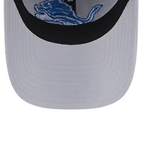 Casquette ajustable Main Core Classic 2.0 9TWENTY pour femme New Era Silver Detroit Lions