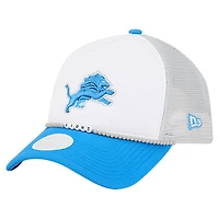 Women's New Era White/Blue Detroit Lions Friendship Bracelet 9FORTY Adjustable Hat