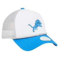 Women's New Era White/Blue Detroit Lions Friendship Bracelet 9FORTY Adjustable Hat