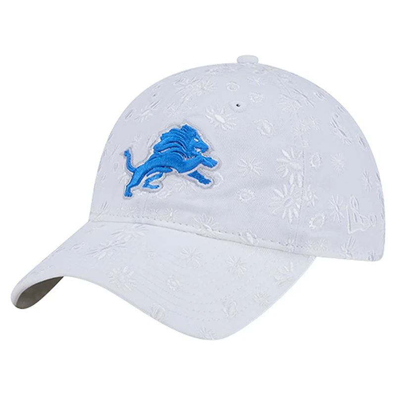 Women's New Era  White Detroit Lions Floral 9TWENTY Adjustable Hat