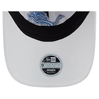 Casquette ajustable 9TWENTY blanche à imprimé floral Detroit Lions de New Era pour femme
