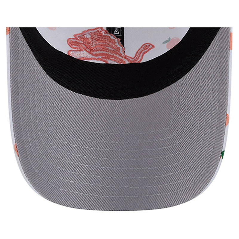 Women's New Era  White Detroit Lions Fruit Pattern 9TWENTY Adjustable Hat
