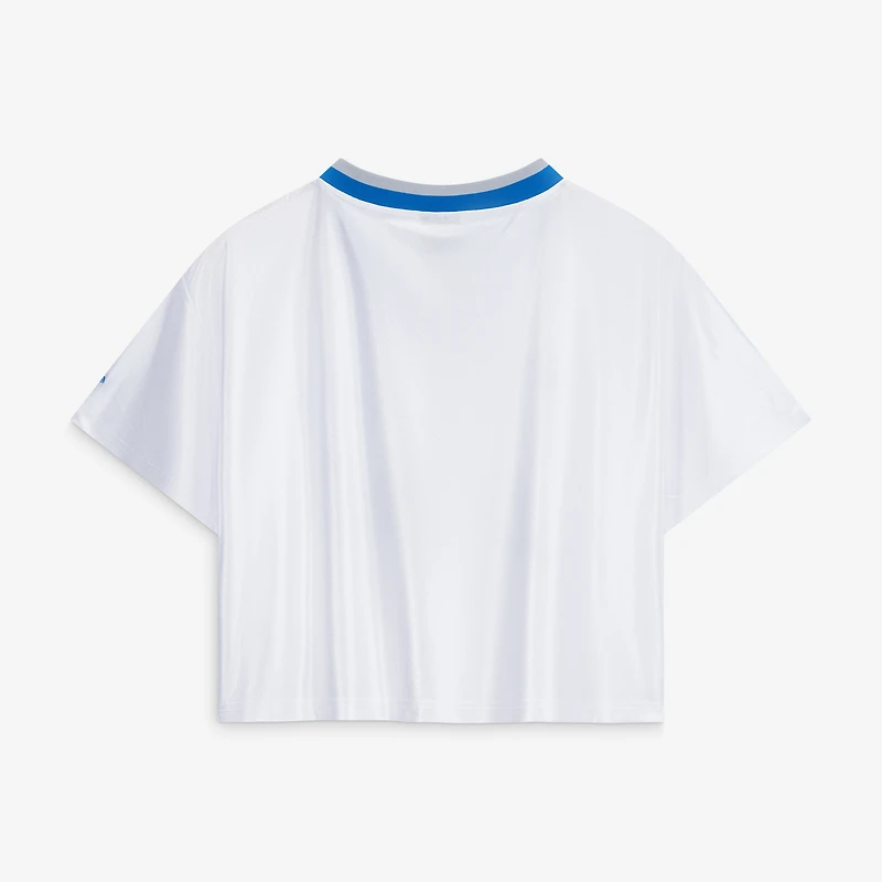 Women's New Era White Detroit Lions Sport Classics Boxy Cropped Fashion Jersey