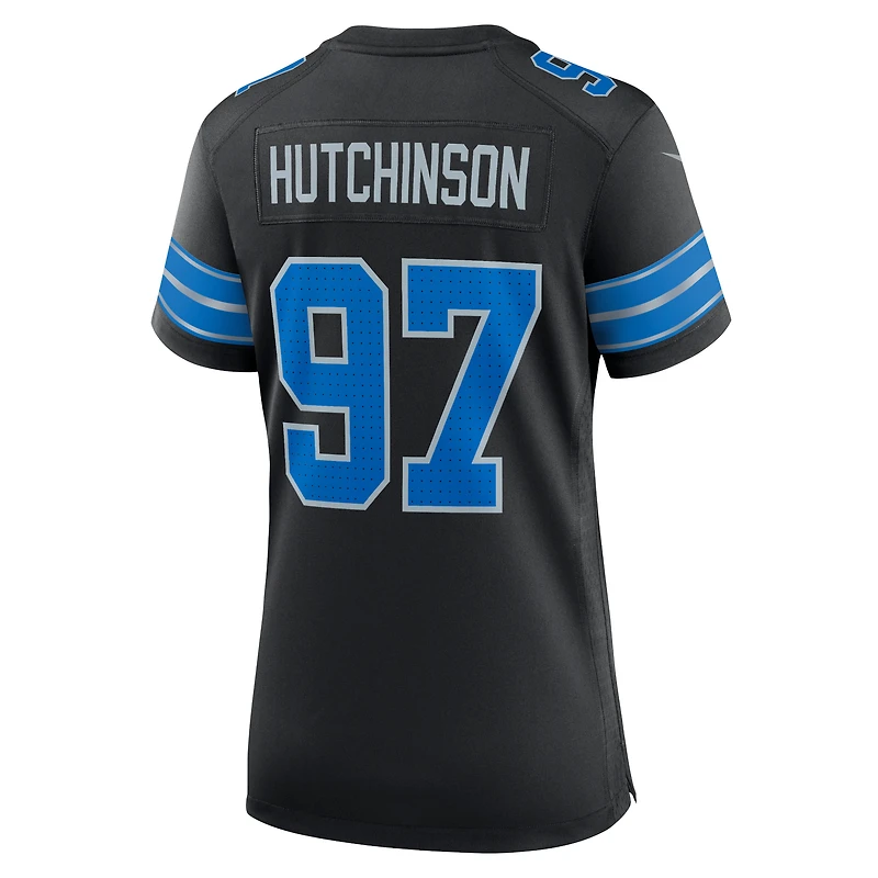 Maillot de match Nike Aidan Hutchinson des Detroit Lions blanc pour femme