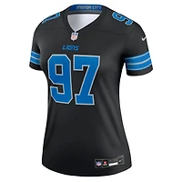 Haut de performance pour femme Nike Aidan Hutchinson noir Detroit Lions Alternate Legend Player