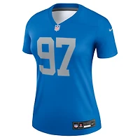 Haut de Performance Nike Alternate Legend Player bleu pour femme des Detroit Lions Aidan Hutchinson