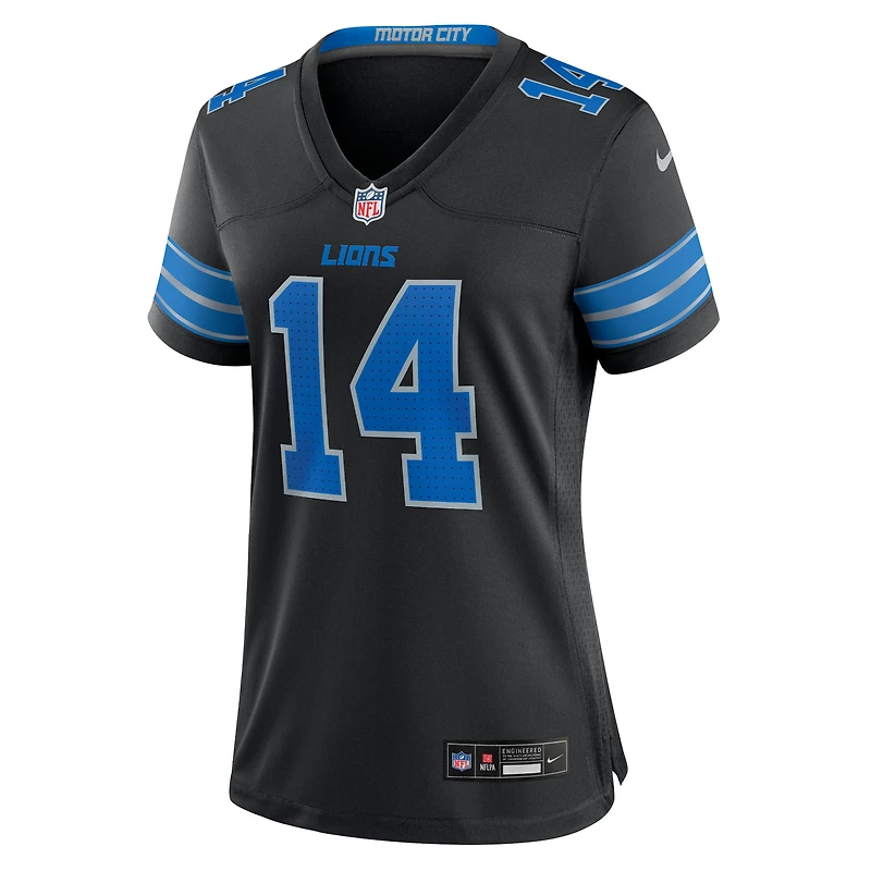 Maillot Nike Amon-Ra St. Brown noir pour femme des Detroit Lions 2e match alternatif