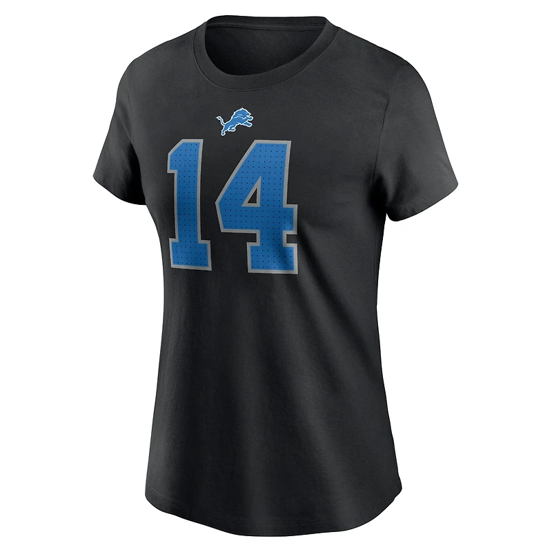 Women's Nike Amon-Ra St. Brown Detroit Lions Player Name & Number T-Shirt