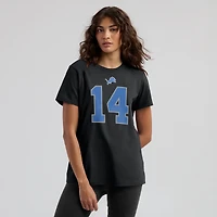 T-shirt avec nom et numéro de joueur des Detroit Lions Nike Amon-Ra St. Brown noir pour femme