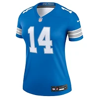 Haut de performance Nike Amon-Ra St. pour femme, marron et bleu, légende des Lions Detroit