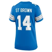 Women's Nike Amon-Ra St. Brown Blue Detroit Lions Team Game Jersey