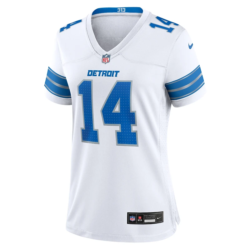 Maillot de match blanc Nike Amon-Ra St. Brown des Detroit Lions pour femme