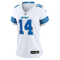 Maillot de match blanc Nike Amon-Ra St. Brown des Detroit Lions pour femme