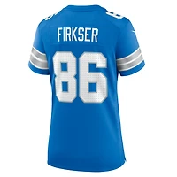 Maillot de match Nike Anthony Firkser bleu des Lions Détroit pour femmes