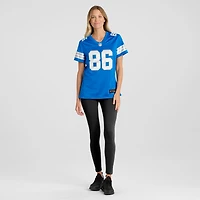 Maillot de match Nike Anthony Firkser bleu des Lions Détroit pour femmes