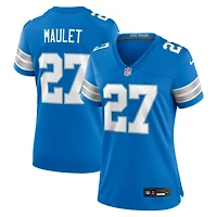 Women's Nike Arthur Maulet  Blue Detroit Lions Team Game Jersey