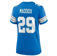 Women's Nike Avonte Maddox  Blue Detroit Lions Team Game Jersey