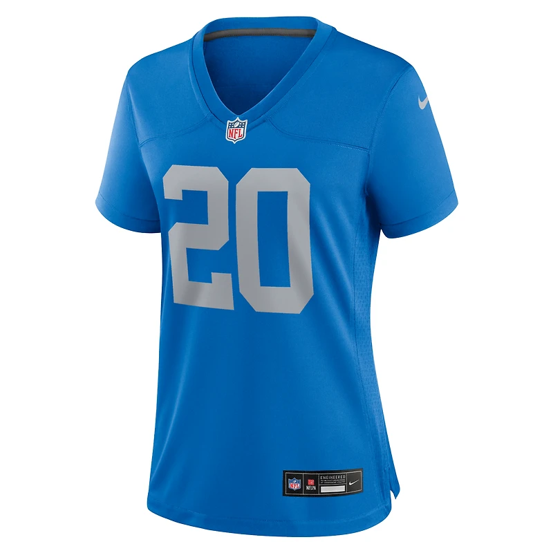 Women's Nike Barry Sanders Blue Detroit Lions Alternate Game Jersey