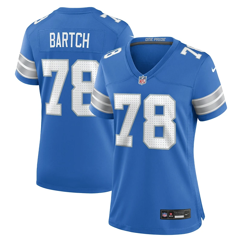 Women's Nike Ben Bartch  Blue Detroit Lions Team Game Jersey