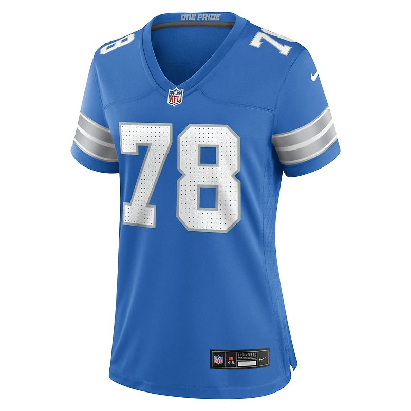 Women's Nike Ben Bartch  Blue Detroit Lions Team Game Jersey