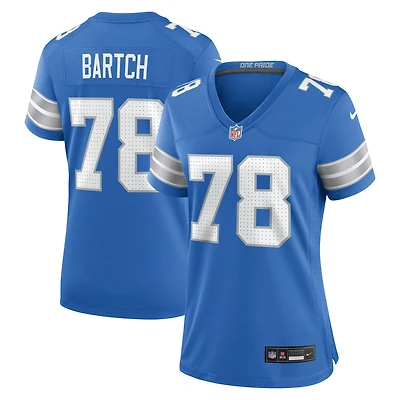 Women's Nike Ben Bartch  Blue Detroit Lions Team Game Jersey