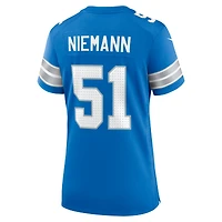 Women's Nike Ben Niemann  Blue Detroit Lions Team Game Jersey