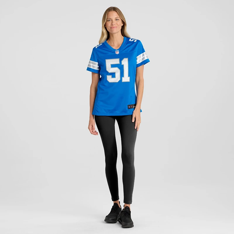 Women's Nike Ben Niemann  Blue Detroit Lions Team Game Jersey