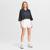 Maillot court Nike noir Detroit Lions Primetime en maille Dri-FIT pour femme