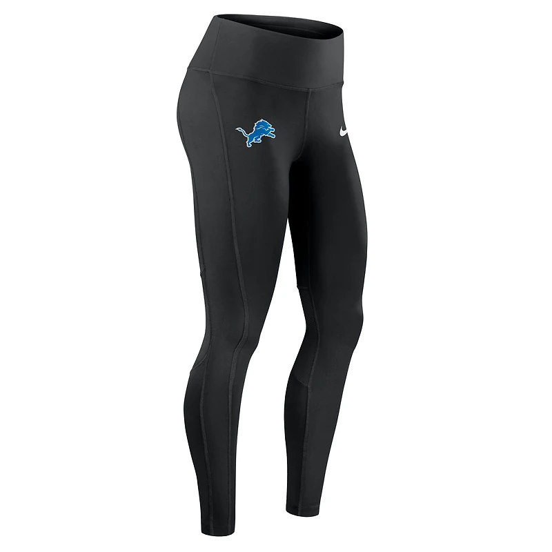 Legging Nike noir Detroit Lions Primetime Epic Fast Dri-FIT pour femme