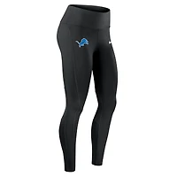 Legging Nike noir Detroit Lions Primetime Epic Fast Dri-FIT pour femme