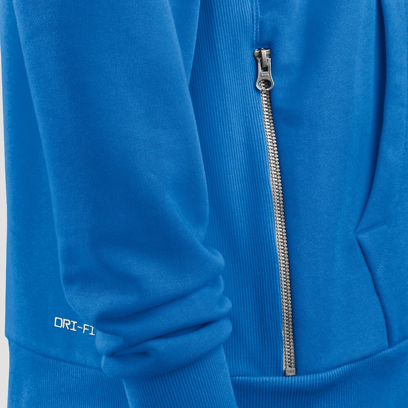 Women's Nike Blue Detroit Lions 2025 Sideline Standard Issue Initial Home Dri-FIT Hoodie